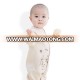 Wholesale baby clothes organic cotton light brown baby warm jumpsuit