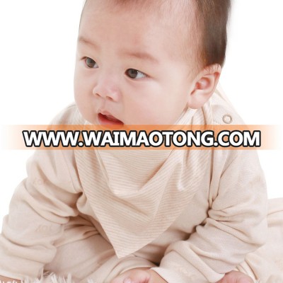 China wholesale baby bib high quality organic cotton baby triangle bib