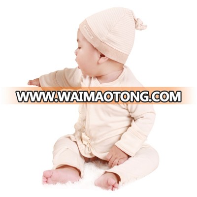 Wholesale baby clothes organic cotton lace baby open crotch twinset