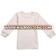 Wholesale baby clothes organic cotton shoulder buttoned baby shirt